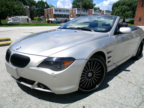 Bmw 645ci convertible blue lights angel eyes, start up video no reserve!!