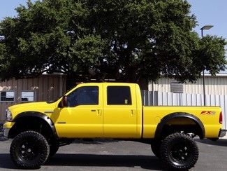 2005 yellow xlt fx4 6.0l v8 4x4 toyo skyjacker lift leather jvc navigation