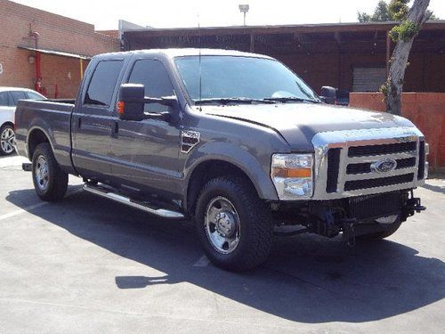 2008 ford f-250 sd xlt crew cab damaged salvage runs! turbo diesel wont last!!