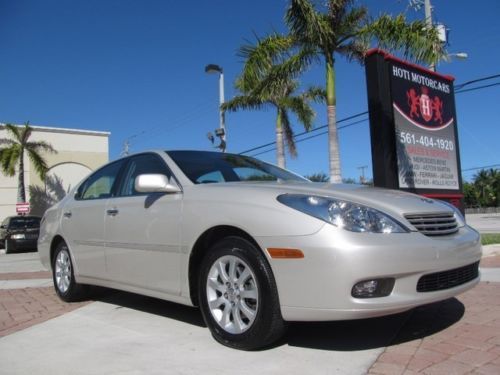 03 alabaster metallic es 300 sedan -heated seats -leather+wood -low mi -1 owner