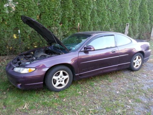 1998 pontiac grand prix gt coupe 2-door 3.8l purple w turbo mufflers