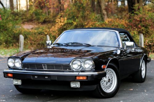 1990 jaguar xjs convertible 1 owner v12 5.3l super low mi carfax serviced