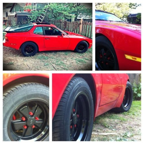 1984 porsche 944 - brand new guards red paint job - 93,000 miles