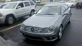 2009 mercedes benz clk 350c palladium silver