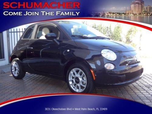 2013 fiat 500 2dr hb clean carfax 1 owner warranty 34mpg