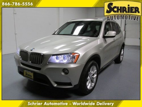 11 bmw x3 silver awd 35i panoramic roof bluetooth pirellis heated leather