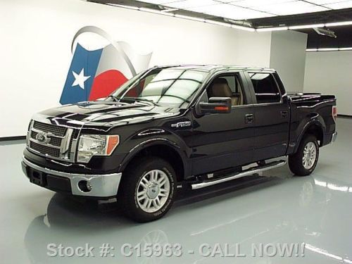 2010 ford f-150 lariat crew htd leather side steps 58k texas direct auto