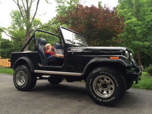 Jeep cj7 - black, 1981 -- no reserve