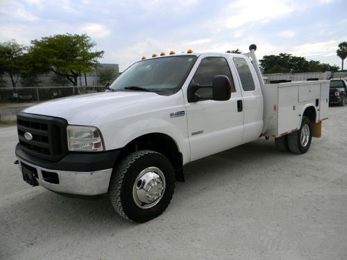 2007 ford f350 f450 diesel 4x4 mechanics utility service crane truck auto crane