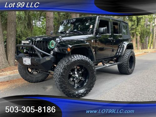 2015 wrangler sahara 4x4 86k soft top convertible 38&#034; nitto navi