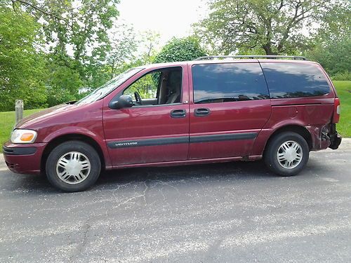 2004 chevrolet venture ls mini passenger van 4-door 3.4l salvage runs &amp; drives!