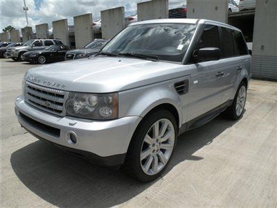 2008 range rover sport hse  silver/black dvd clean carfax  low $$  *fl