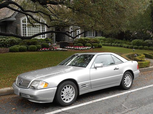 Immaculate silver 500sl convertible