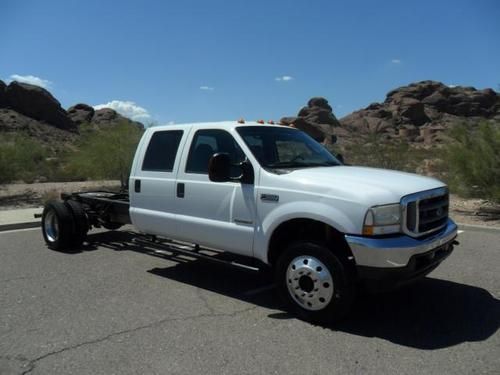 2003 ford f-550 crew cab lariat 4x4 powerstroke diesel leather dual heated seats