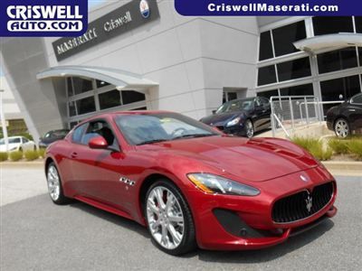 New 2014 maserati grantursimo sport coupe nav ferrari v8 red rosso black nero