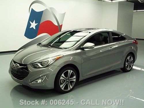 2013 hyundai elantra se coupe sunroof htd leather 8k mi texas direct auto