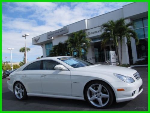 08 arctic white cls-63 amg 6.2l v8 *keyless go *alcantara headliner *sunshade