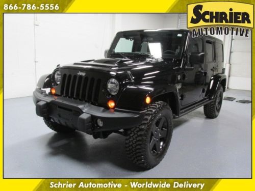 2012 jeep wrangler unlimited call of duty mw3 4x4 black navi 4 door