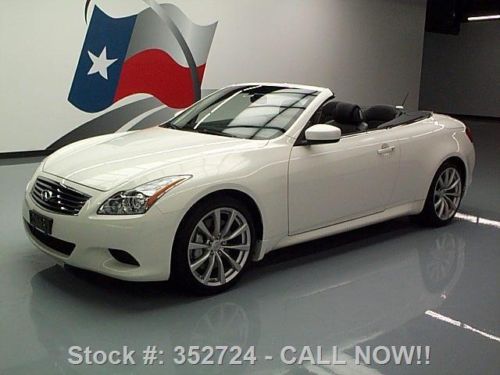 2010 infiniti g37 sport convertible nav rear cam 22k mi texas direct auto