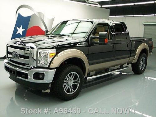 2012 ford f-250 lariat crew fx4 4x4 sunroof nav 20&#039;s 9k texas direct auto