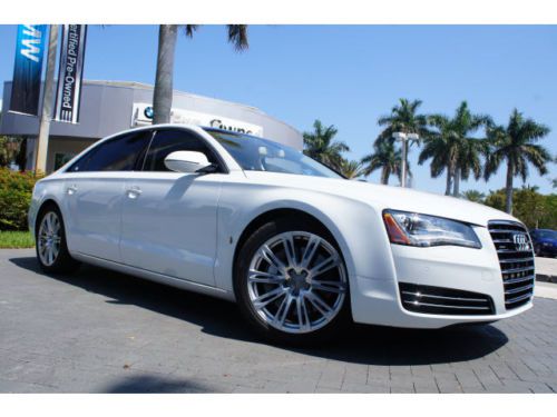 2012 audi a8 l quattro all wheel drive 1 owner clean carfax immaculate florida