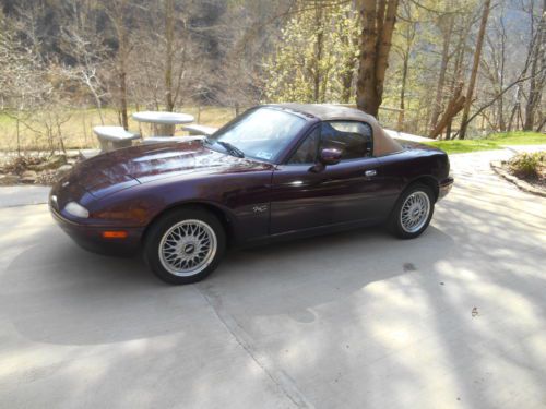 1995 miata m edition with mica merlot paint, bbs wheels, 31,800 miles