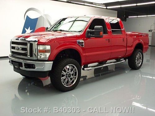 2010 ford f250 lariat crew 4x4 lift diesel rear cam 79k texas direct auto