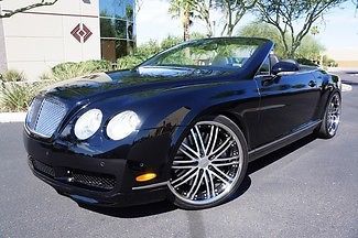 08 gtc only 10k miles  triple black embroidered headrest 22&#034; vossen whls navi