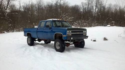 1988 gmc chevy 3500 dana 60 14 bolt one ton crew cab 4x4 454 nv4500 np205 hummer