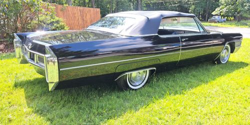 1965 cadillac deville deville convertible rare! triple black  1 owner 46k miles