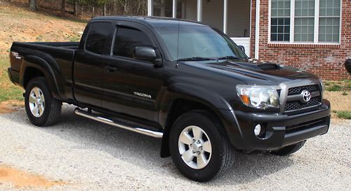 2010 toyota tacoma access cab v6 6spd manual trd sport sr5 black