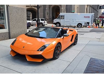 2012 lamborghini gallardo performante spyder hard to find orange! lambo dealer!!