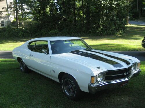 1972 chevrolet chevelle ss 454 antique white