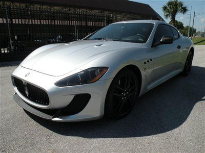 2012 maserati granturismo mc sport line silver/black navigation, carbon fiber fl