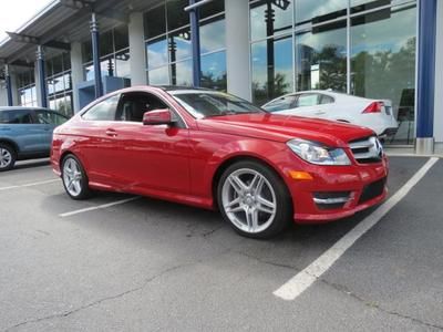 Factory certified! 2013 mercedes-benz c250 coupe panoramasunroof/amg alloywheels
