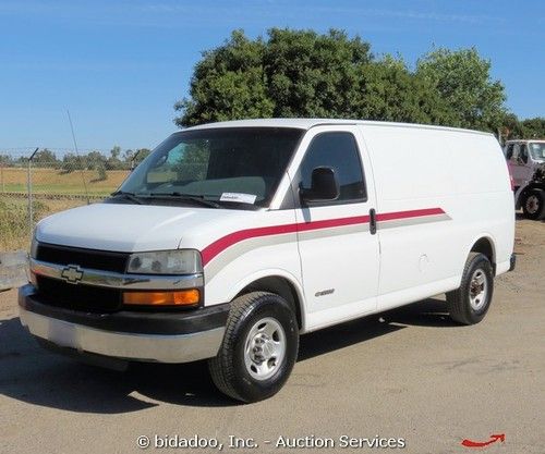 2004 chevrolet 3500 express cargo utility van 6.0l gas a/t a/c bidadoo