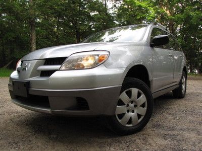 06 mitshubishi outlander ls awd 2.4l 5spd clean 1-owner carfax cert!!