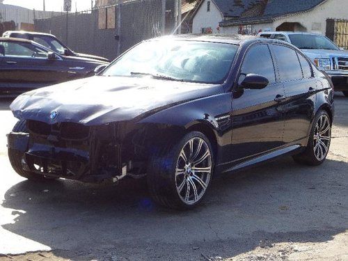 2009 bmw m3 sedan damaged rebuilder runs! loaded low miles perfect summer car!!