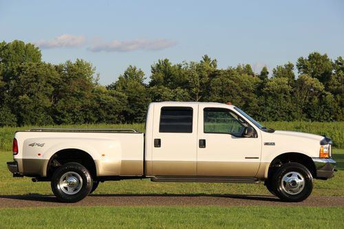 2000 ford f350 crew lariat drw 7.3l diesel 29k actual miles 4x4 mint no reserve