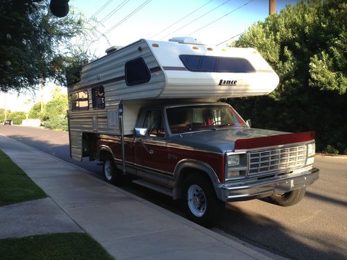 Purchase used 1980 Ford F350 XLT Camper Special with 1984 Lance Cab ...