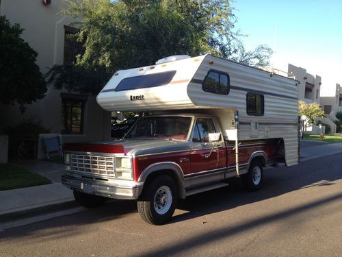 Purchase used 1980 Ford F350 XLT Camper Special with 1984 Lance Cab ...