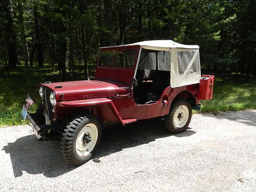 1948 jeep willys cj-a 134 ci, asperated, 4wdr, dual range