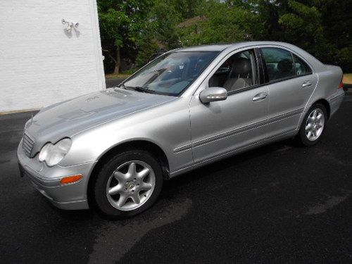 2001 mercedes-benz c320 sedan !  silver / gray, every option !  great price !