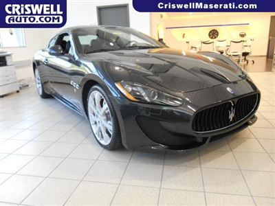 New 2014 maserati granturismo sport coupe nav ferrari v8 loaded gray black nero