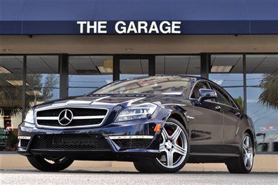 2013 mercedes-benz cls63 amg performance package 550hp bi-turbo v8 lunar blue ,