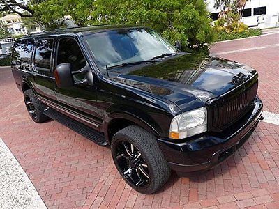 Florida sharp black ford excursion limited 4x4 leather extra clean v10 gas 4wd