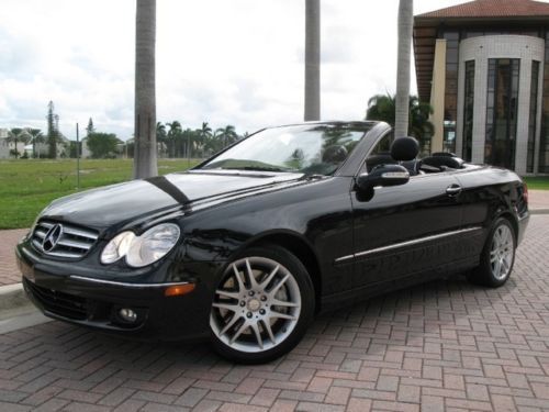 2009 mercedes-benz clk350 convertible heated seats clean carfax fl car 33k miles