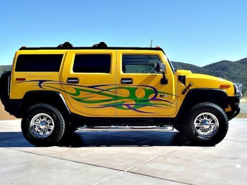 Immaculate! low miles! &#039;03 hummer h2 adventure &amp; luxury pkg! custom paint! mint!