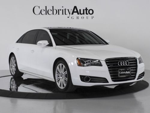 2011 audi a8l 4.2 quattro white/nougat premium pkg rear seat comfort pkg rear en