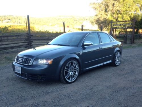 2005 audi s4 6-speed manual, h&amp;r, koni, magnaflow, rs4 , clean.